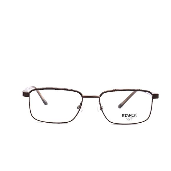 NEW STARCK EYES SH2027J 0002 BROWN AUTHENTIC EYEGLASSES FRAME - Picture 4 of 10